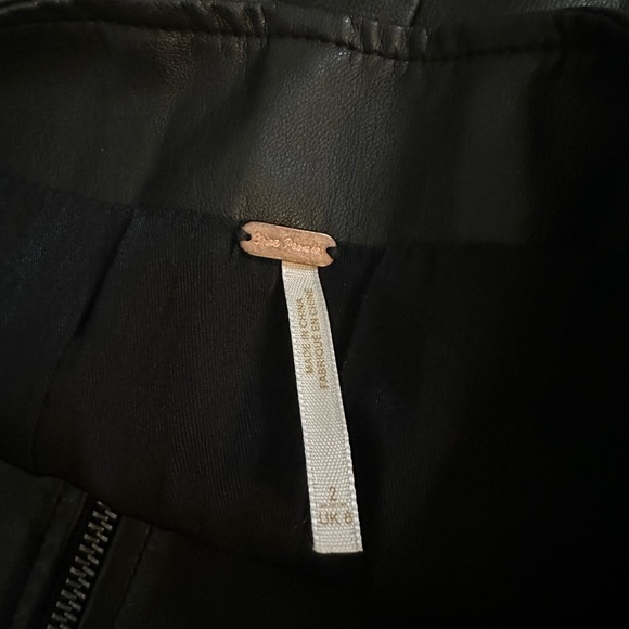 Free People - Modern Femme Vegan Leather Mini Skirt - Picture 4 of 5